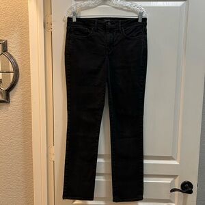 NYDJ Women's Classic Faded Black Straight Leg Jeans